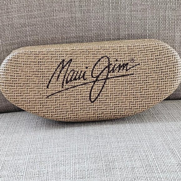 Maui Jim Glasses Case Hard Case for Eyewear Sunglasses Tan Case only - Picture 1 of 10